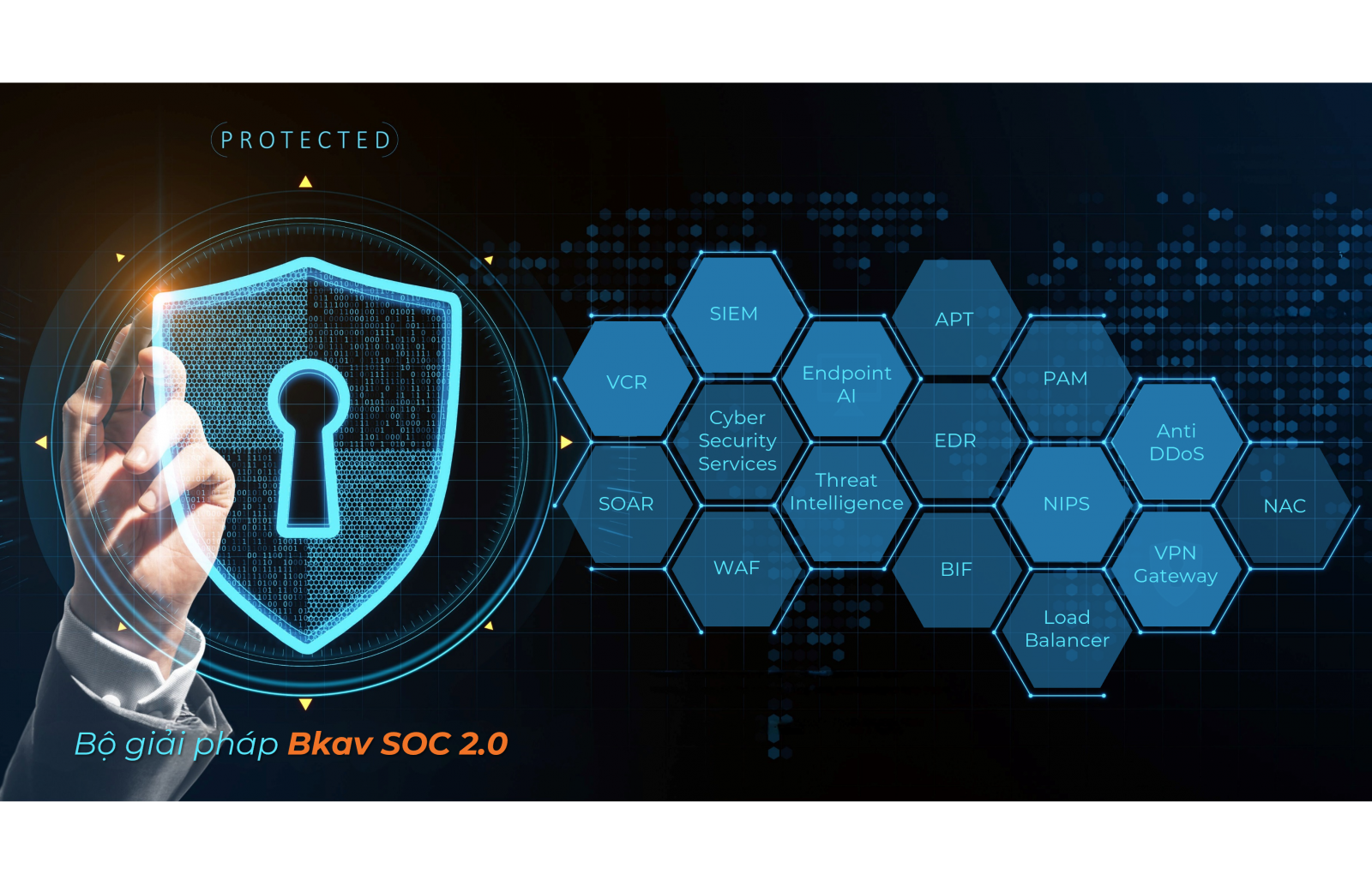 Bkav ra mắt bộ giải pháp Bkav SOC 2.0 bảo đảm an ninh mạng toàn diện cho các cơ quan, tổ chức, doanh nghiệp. Ảnh: Bkav