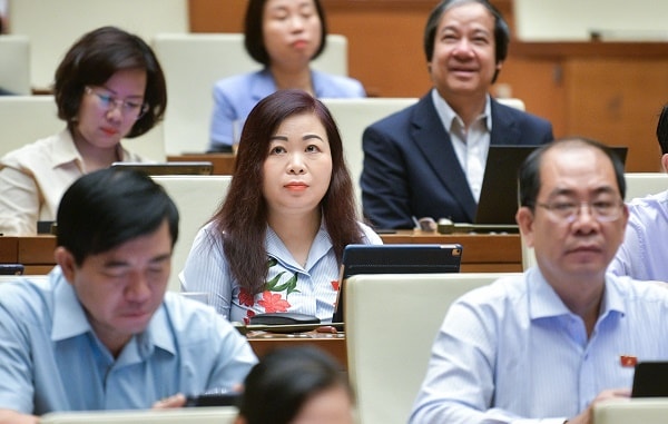 Các đại biểu Quốc hội tham dự phiên chất vấn và trả lời chất vấn.