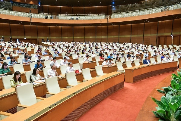 Các đại biểu Quốc hội tham dự phiên chất vấn và trả lời chất vấn.