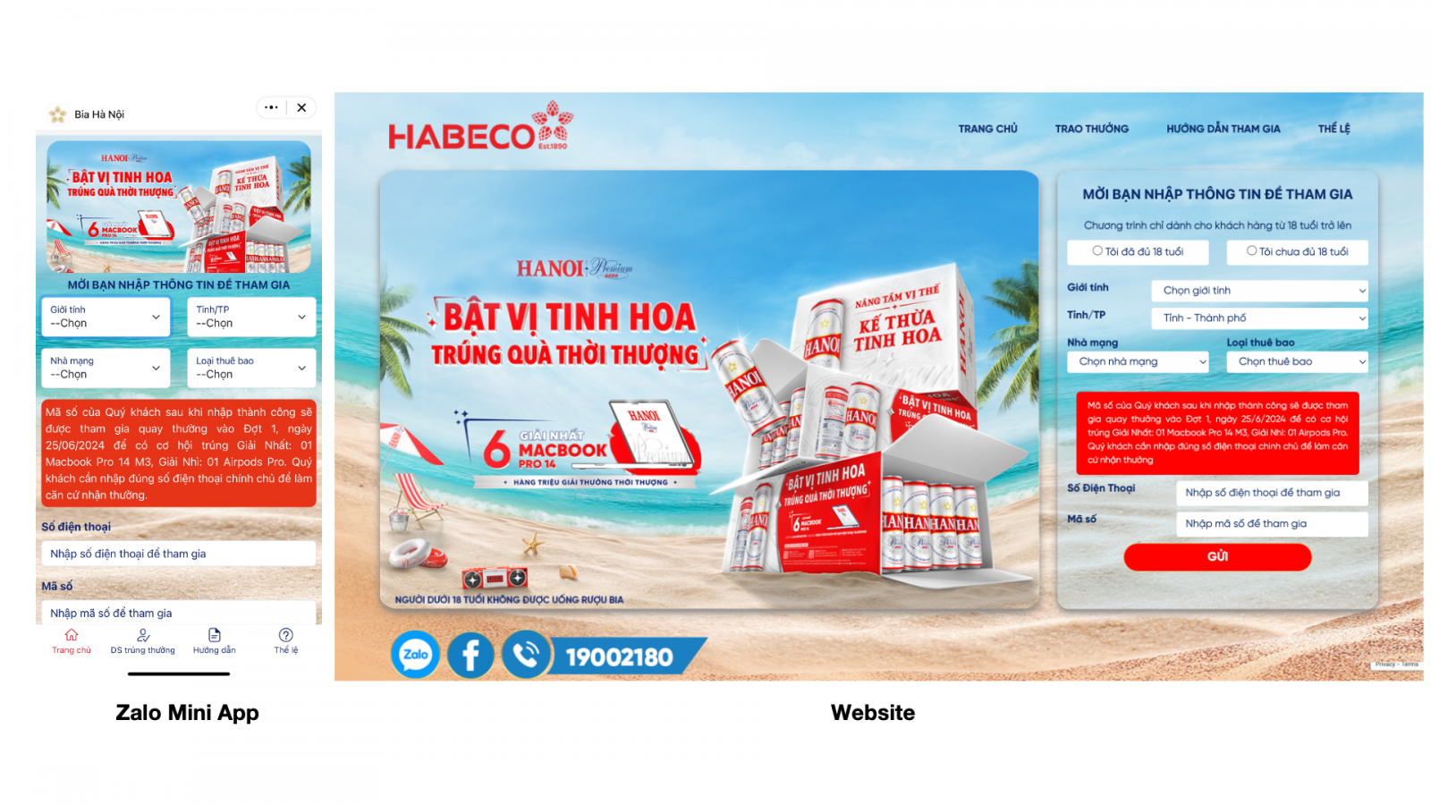 khách hàng sẽ được nhận thưởng trực tiếp vào tài khoản điện thoại hoặc trả bằng mã nạp