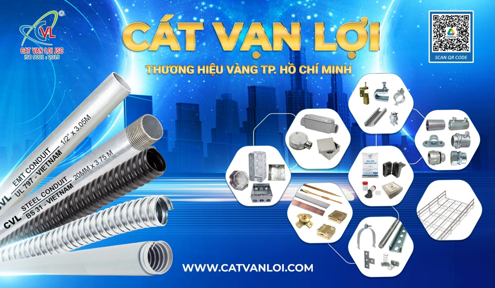 Các sản phẩm vật tư cơ điện và phụ kiện do Cát Vạn Lợi sản xuất
