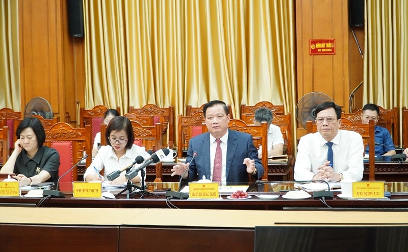 Ông Nguyễn Khắc Thận - Chủ tịch UBND tỉnh Thái Bình cho biết, về đề xuất đầu tư phát triển KCN xanh tại Thái Bình, tỉnh Thái Bình ủng hộ chủ trương bởi đây cũng là mong muốn, định hướng phát triển của tỉnh (Ảnh: K.D)