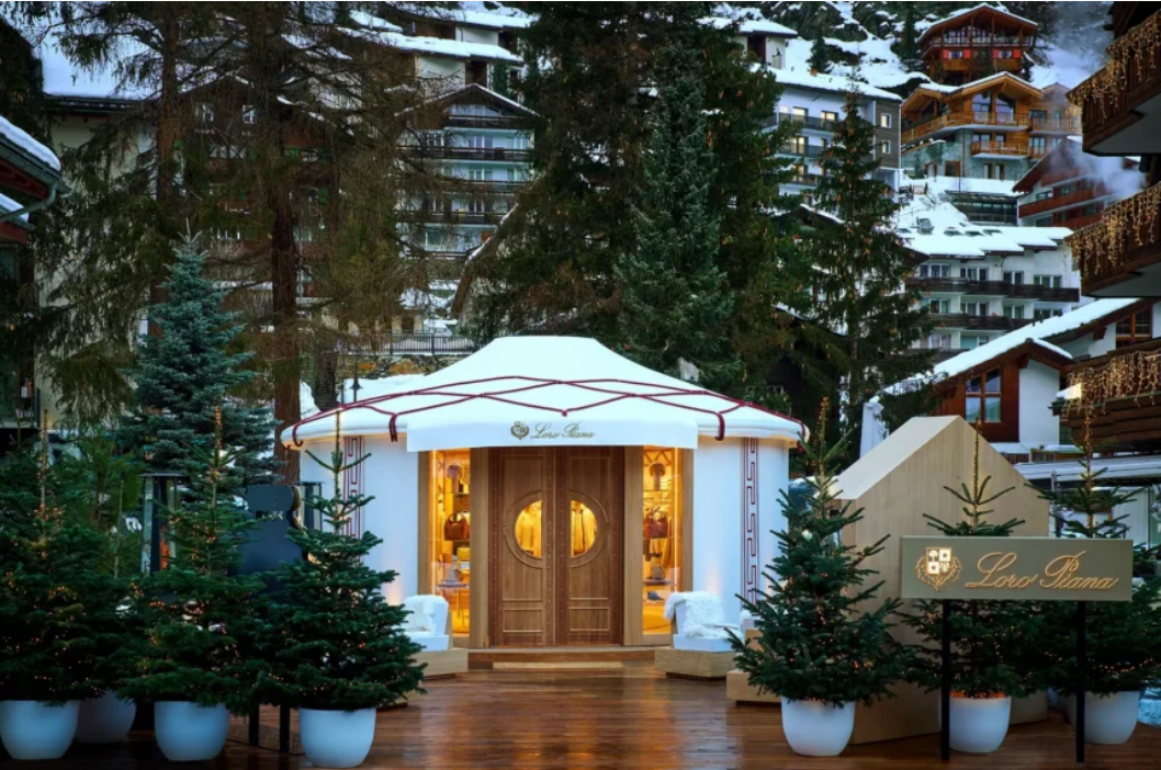 Cửa hàng pop-up đầu tiên của Loro Piana tại Zermatt, Thụy Sĩ