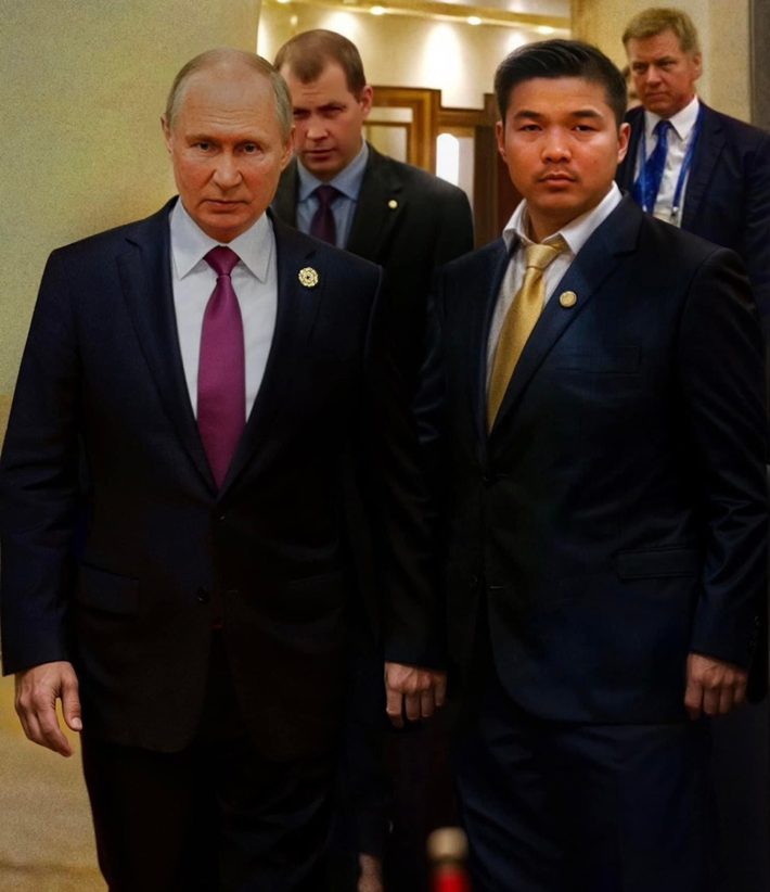 Doanh nhân Mai Vũ Minh và Tổng thống Nga Vladimir Putin