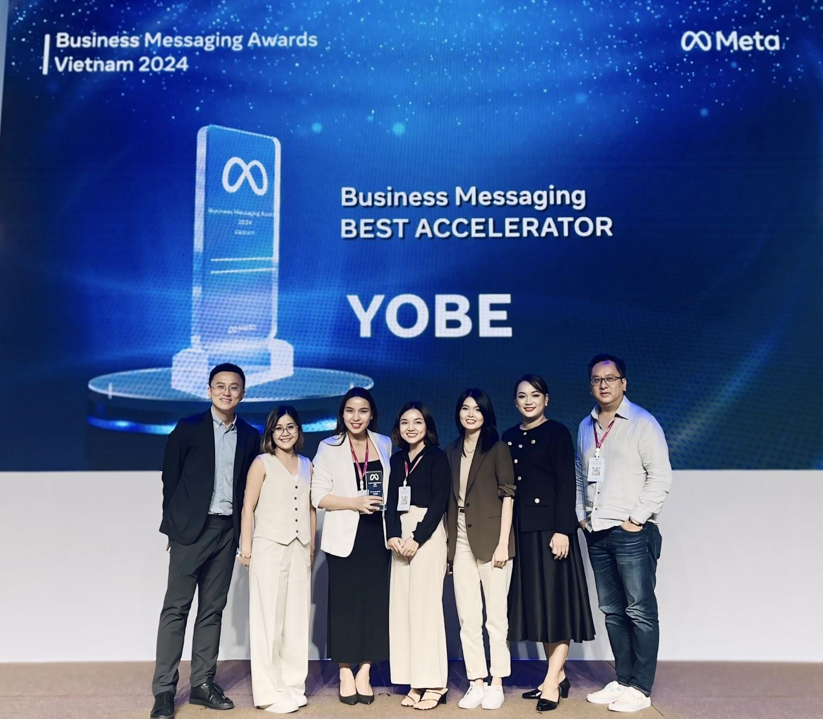 “CEO Yoday Media cùng đối tác YOBE - Đơn vị được Meta vinh danh tại hạng mục Tăng trưởng nhanh nhất”