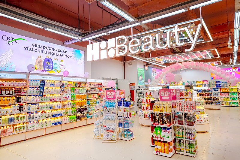 Khu Hi!Beauty triển khai tại chuỗi cửa hàng WiN và các mô hình siêu thị WinMart mới