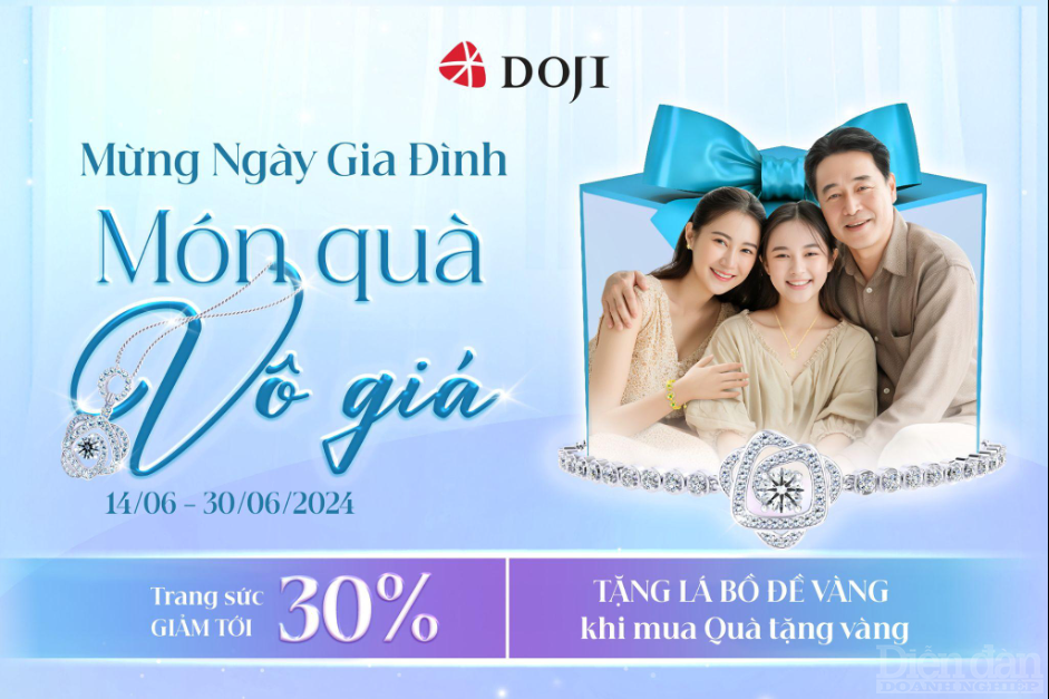 Ưu đãi tới 30% áp dụng trên toàn hệ thống DOJI