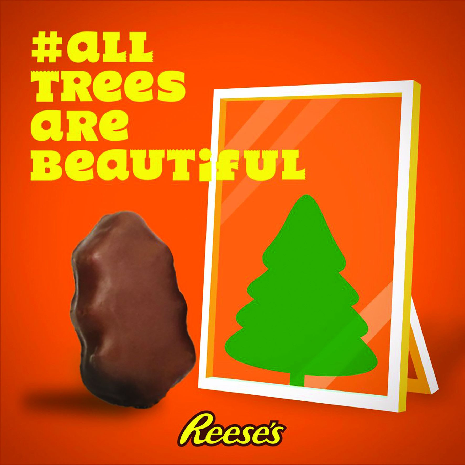 Bằng chiến dịch truyền thông #AllTreesAreBeautiful, hãng Reese’s đã lật ngược được tình thế.