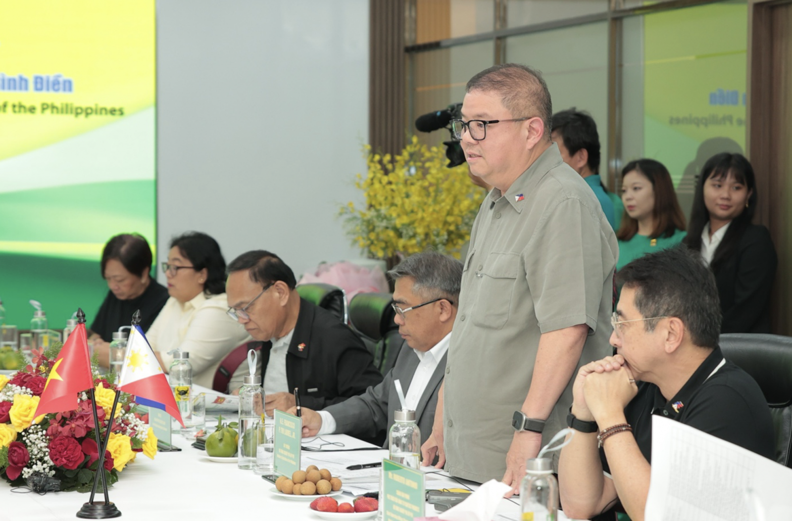 Bộ trưởng Nông nghiệp Philippines phát biểu tại buổi làm việc