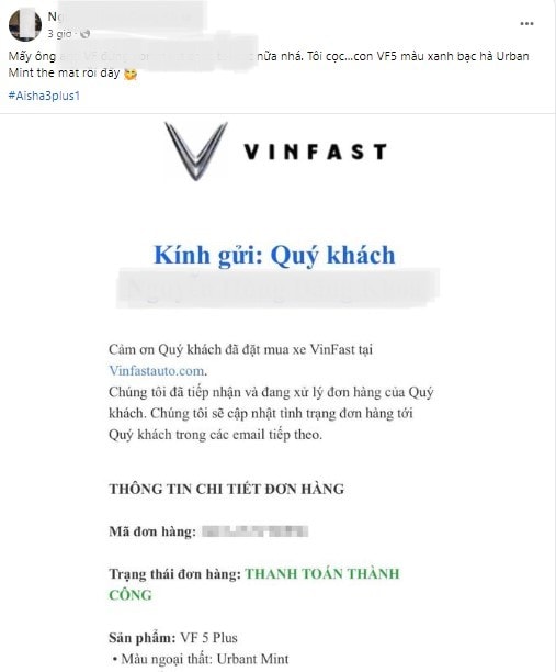 Nhiều khách hàng đã chốt cọc màu mới ngay sáng 7/7 khi VinFast công bố mở cọc.