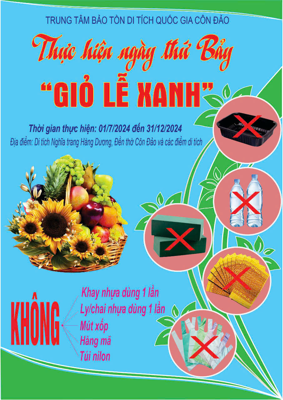 Áp dụng công thức 5 không:p/Không hàng mã; không ly/chai nhựa ; không túi ni-lông; không khay nhựa; không mút xốp cắm hoa