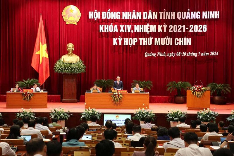 Kỳ họp thứ 19, HĐND tỉnh Quảng Ninh khóa XIV, nhiệm kỳ 2021-2026 (Ảnh: Cổng TTĐT tỉnh Quảng Ninh)