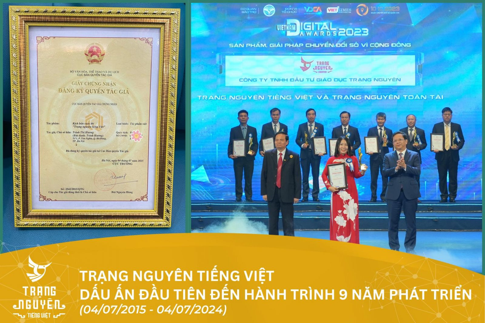 Trạng Nguyên Tiếng Việt và Trạng Nguyên toàn tài được vinh danh