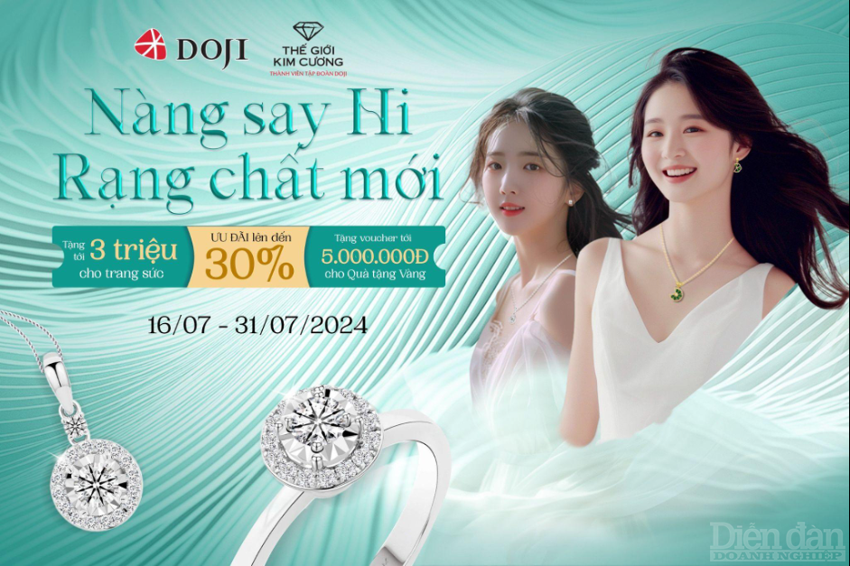 DOJI và Thế Giới Kim Cương mang đến ưu đãi “Nàng say Hi – Rạng chất mới”