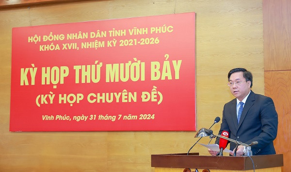 Chủ tịch UBND tỉnh Vĩnh Phúc Trần Duy Đông.