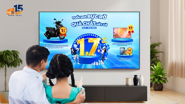 Tuổi mới rực rỡ - Quà chất hết cỡ - chương trình khuyến mại tri ân 15 năm ra mắt MyTV