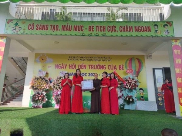 Tưng bừng ngày khai giảng năm học mới tại Trường Mầm non Đông Quang