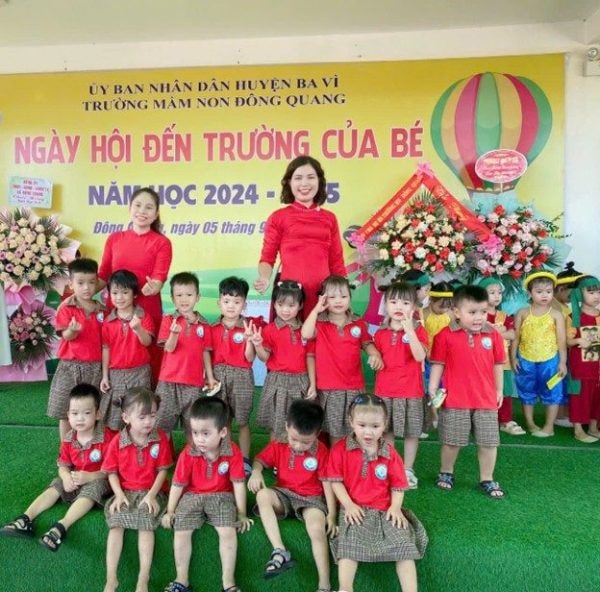 Tưng bừng ngày khai giảng năm học mới tại Trường Mầm non Đông Quang