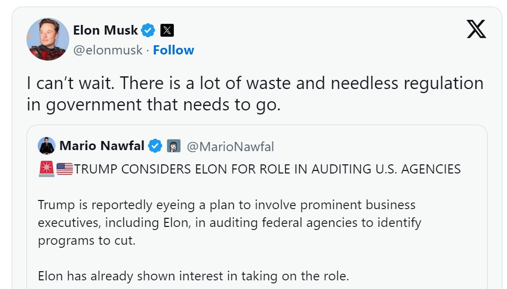 Elon Musk on Trump