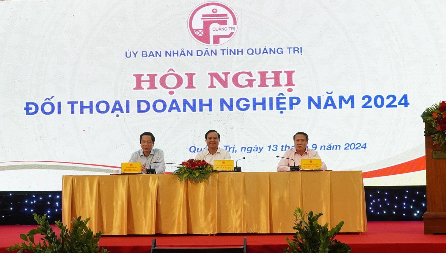 Lãnh đaoj UBND tỉnh chủ trì hội nghị đối thoại với doanh nghiệp năm 2024.