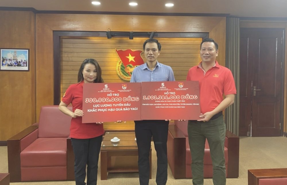 SABECO hỗ trợ các tỉnh phía Bắc khắc phục thiệt hại sau bão Yagi