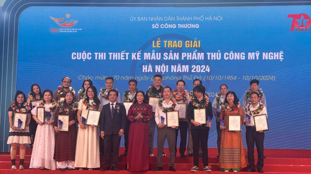 Hà Nội trao giải cuộc thi thiết kế mẫu sản phẩm thủ công mỹ nghệ năm 2024
