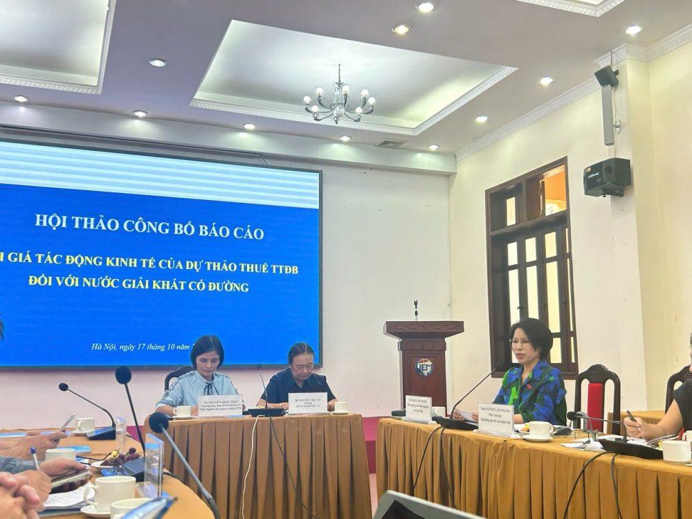 CIEM đề xuất chưa áp dụng thuế tiêu thụ đặc biệt đối với nước giải khát có đường CIEM đề xuất chưa áp dụng thuế tiêu thụ đặc biệt đối với nước giải khát có đường