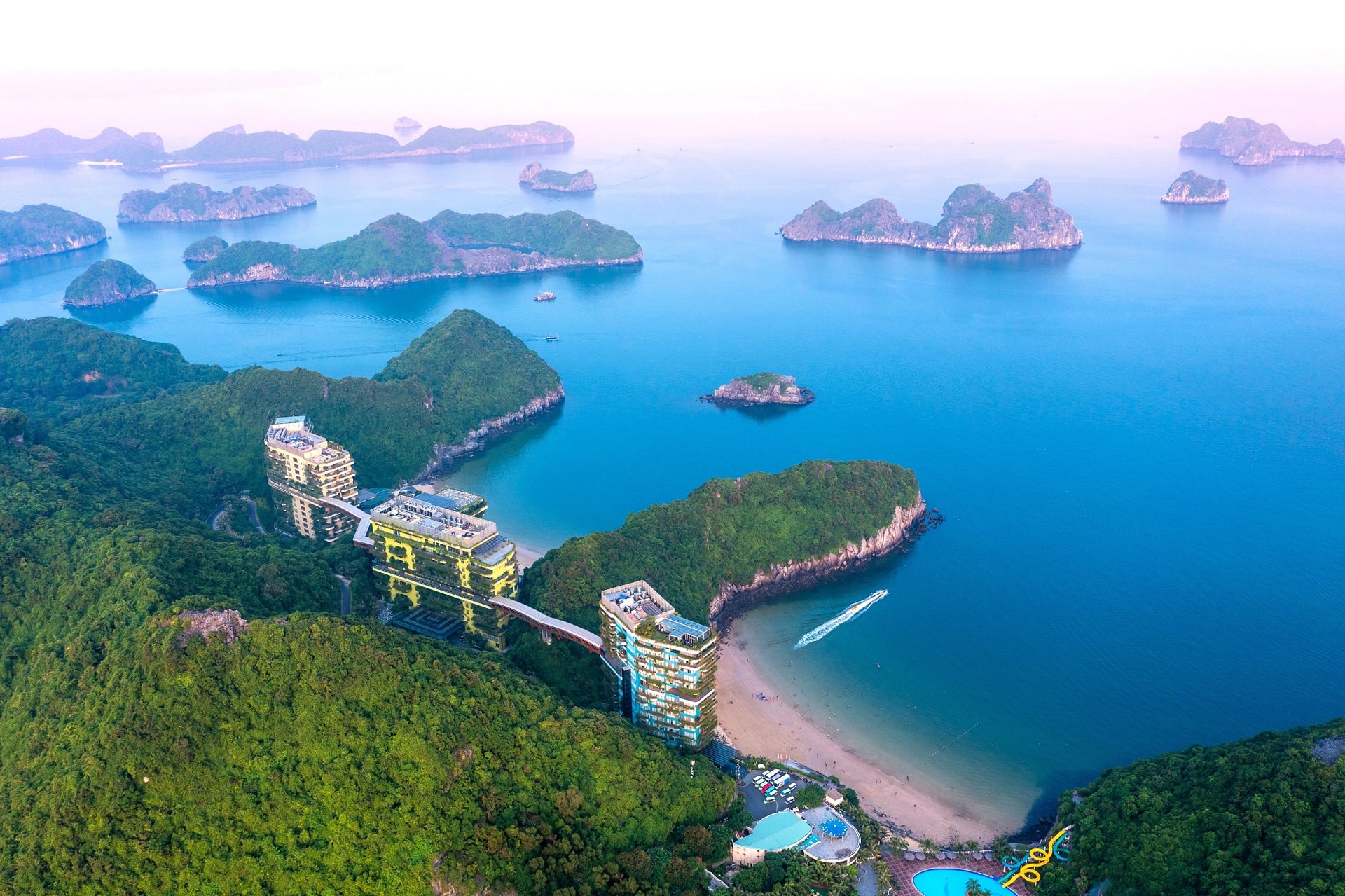 A3- A breathtaking aerial view of Cat Ba Island