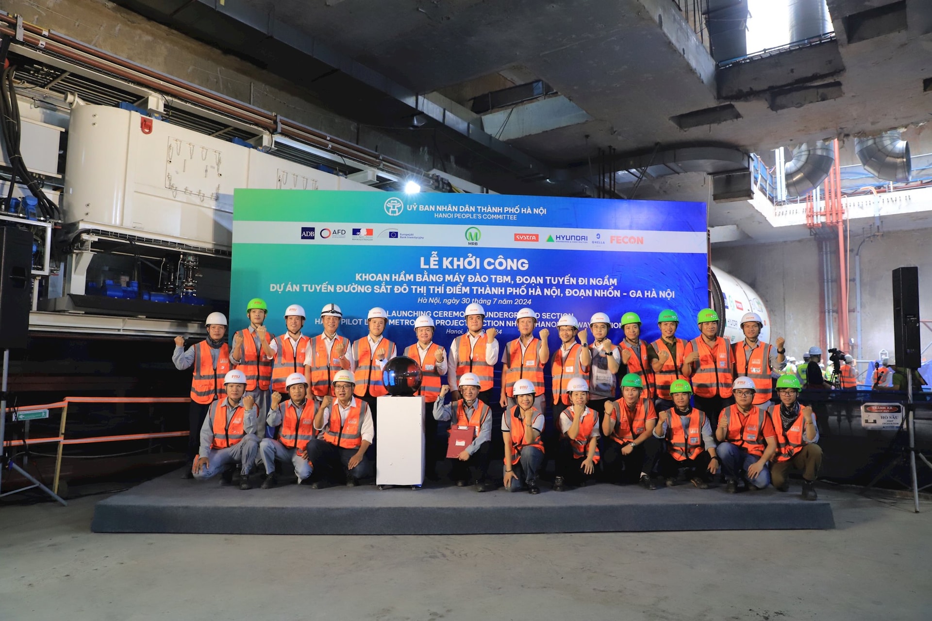 Metro Line 3 Hà Nội đánh dấu lần đầu tiên FECON tham gia vào một dự án ngầm đô thị với tư cách Nhà thầu phụ