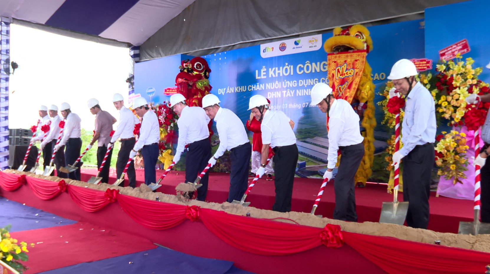 Tập đoàn Hùng Nhơn khởi công dự án chăn nuôi tại Tân Châu.