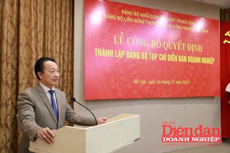 Công bố Quyết định thành lập và ra mắt Đảng bộ Tạp chí Diễn đàn Doanh nghiệp