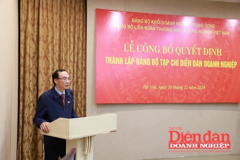 Công bố Quyết định thành lập và ra mắt Đảng bộ Tạp chí Diễn đàn Doanh nghiệp
