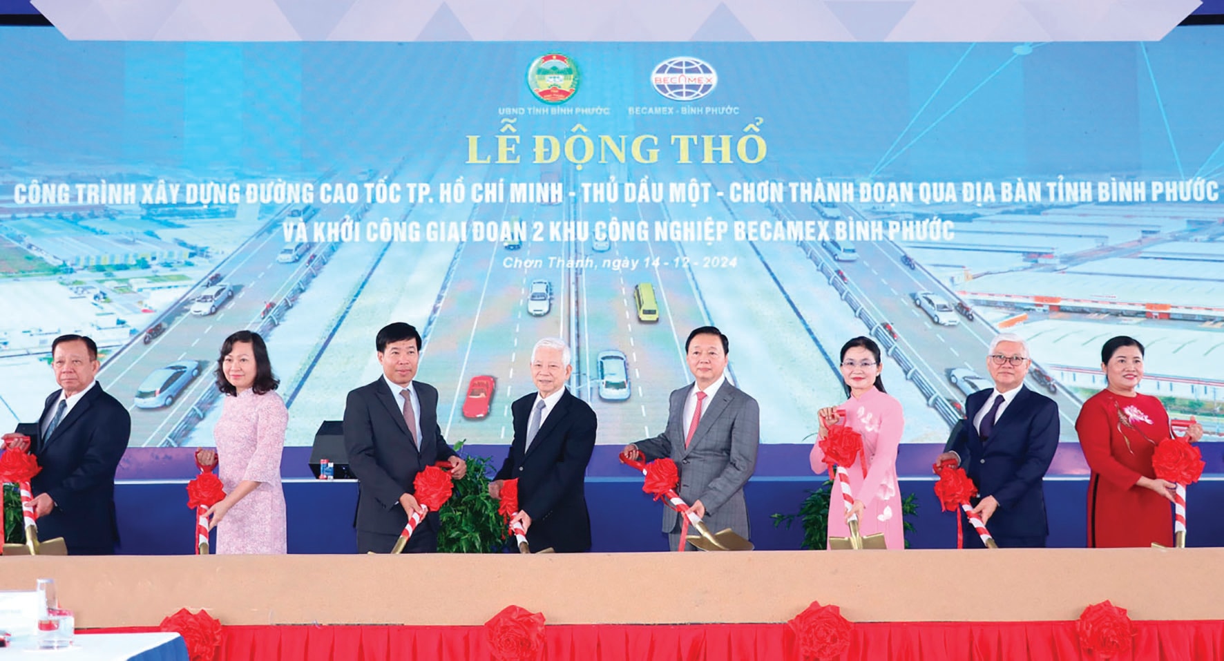 Động thổ dự án xây dựng cao tốc TP.Hồ Chí Minh - Thủ Dầu Một - Chơn Thành (đoạn qua Bình Phước)