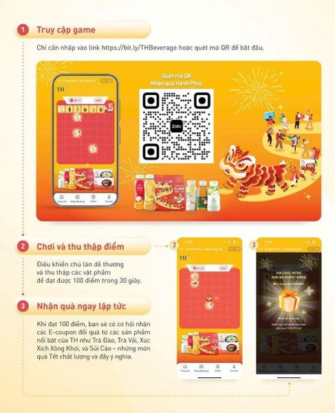 Gom hạnh phúc ngập tràn với quà tặng tốt cho sức khỏe đón TẾT 2025 của các nhãn hàng đồ uống TH