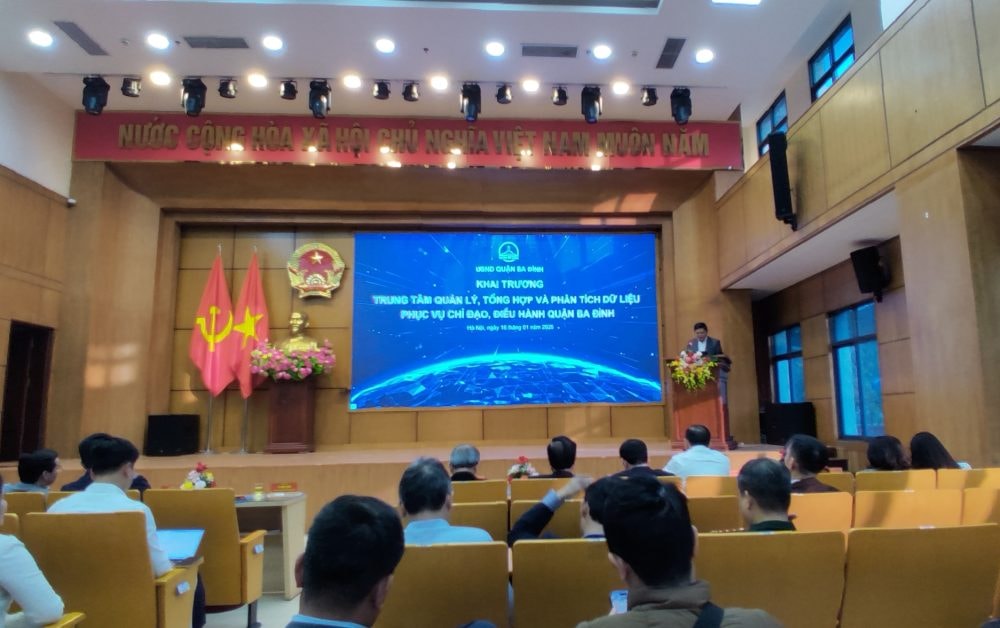Quận Ba Đình khai trương Trung tâm quản lý, tổng hợp và phân tích dữ liệu