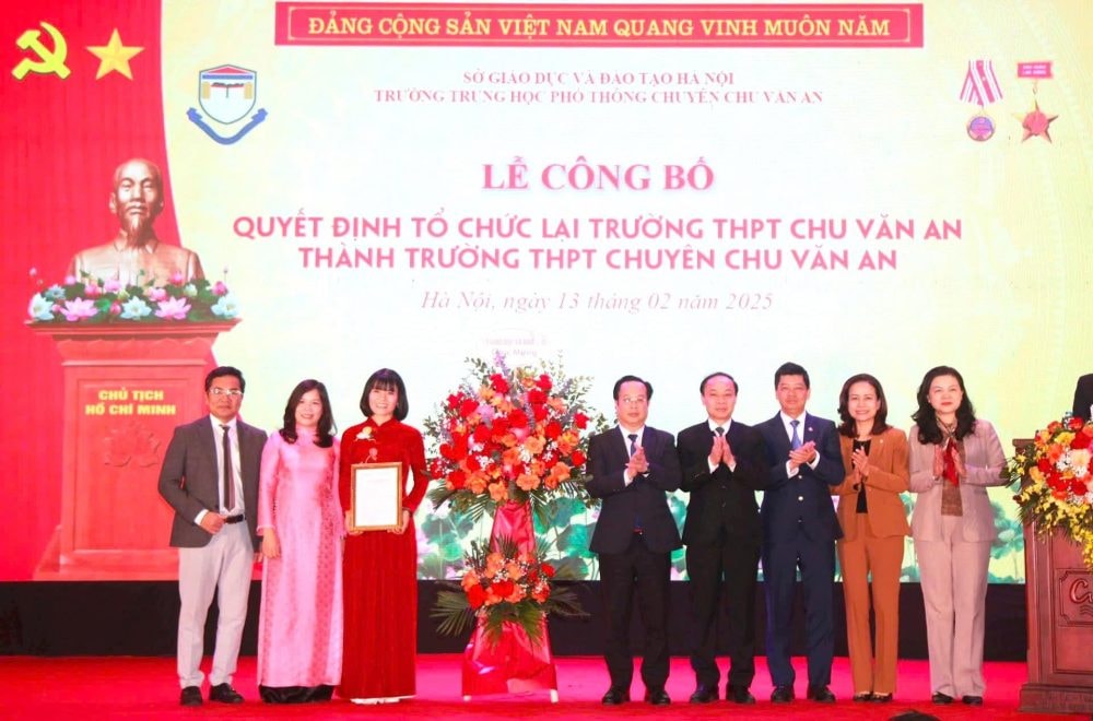 Chính thức công nhận trường THPT Chu Văn An thành trường chuyên