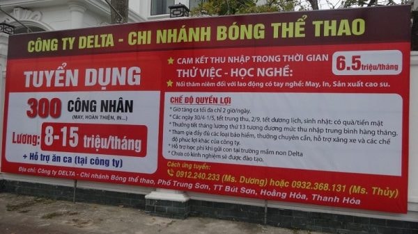 Nhộn nhịp thị trường việc làm đầu năm tại huyện Hoằng Hóa, tỉnh Thanh Hóa