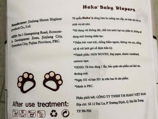 Nguy hại từ tã, bỉm không rõ nguồn gốc, xuất xứ bán tràn lan trên thị trường