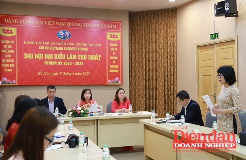 Đại hội đại biểu các Chi bộ trực thuộc Đảng bộ Tạp chí Diễn đàn Doanh nghiệp