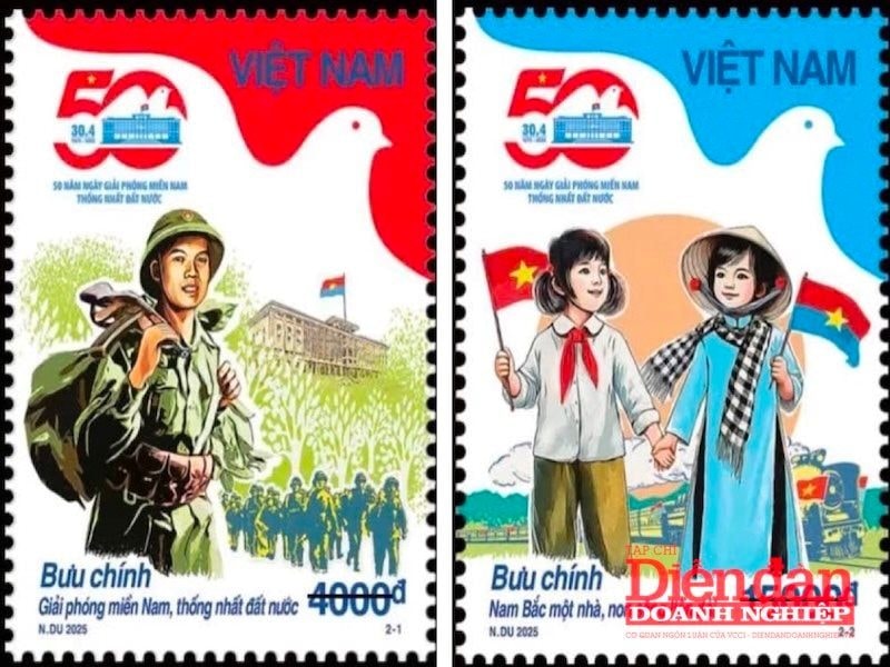 Khai trương Trung tâm Báo chí và phát hành bộ tem Kỷ niệm 50 năm thống nhất đất nước