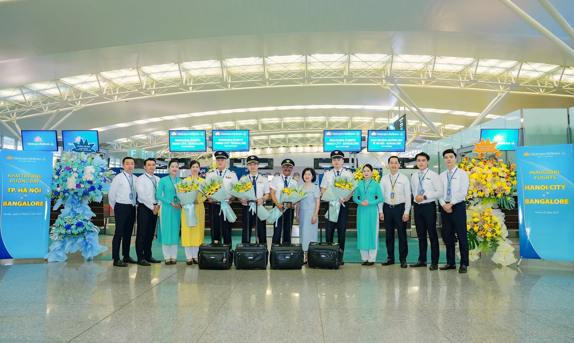 Vietnam Airlines chính thức khai trương đường bay thẳng kết nối Hà Nội với Bengaluru, trung tâm công nghệ hàng đầu của Ấn Độ