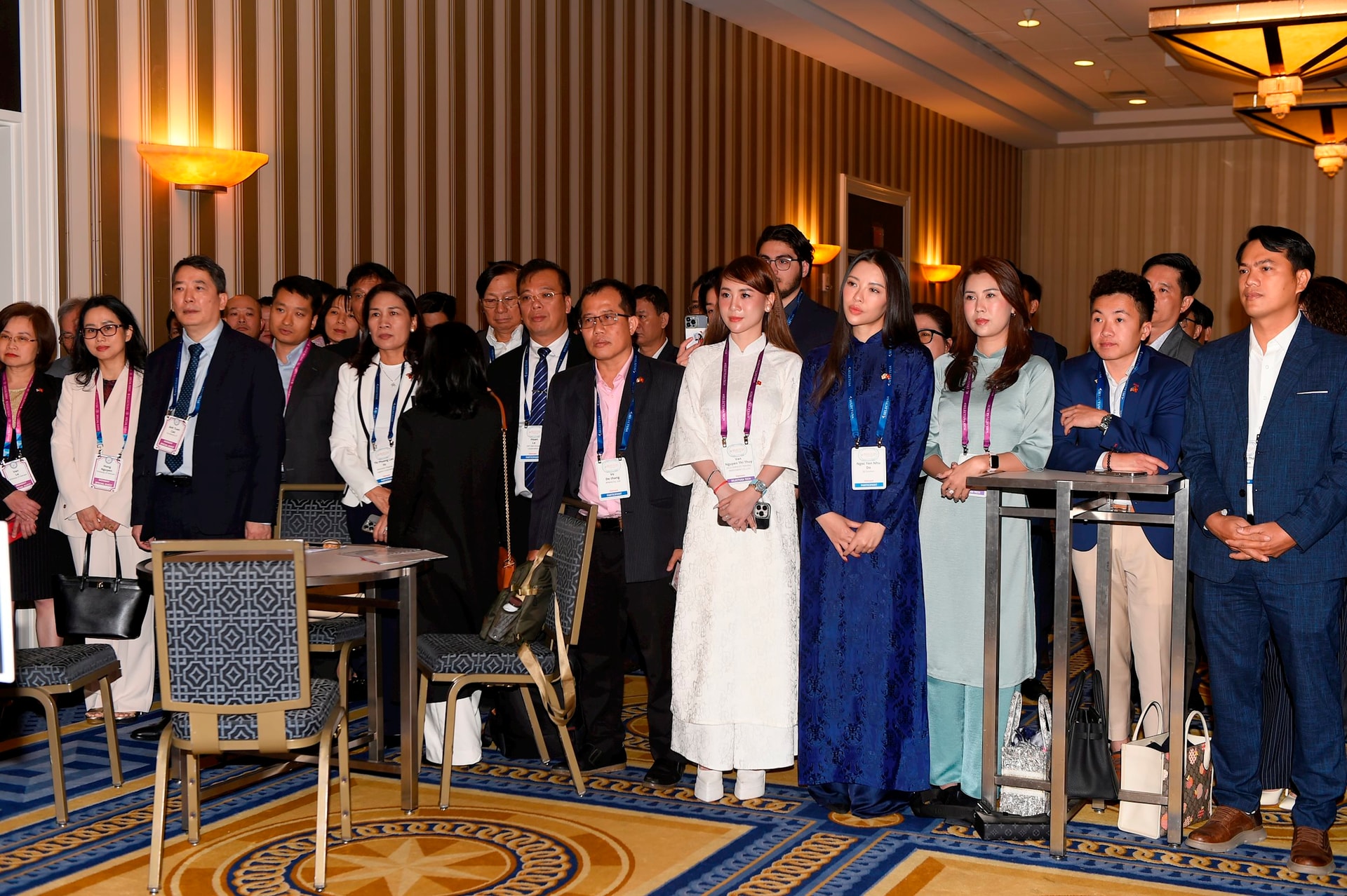 Đoàn doanh nghiệp Việt Nam nghe lời cảm ơn từ Chủ tịch SelectUSA Investment Summit 2025