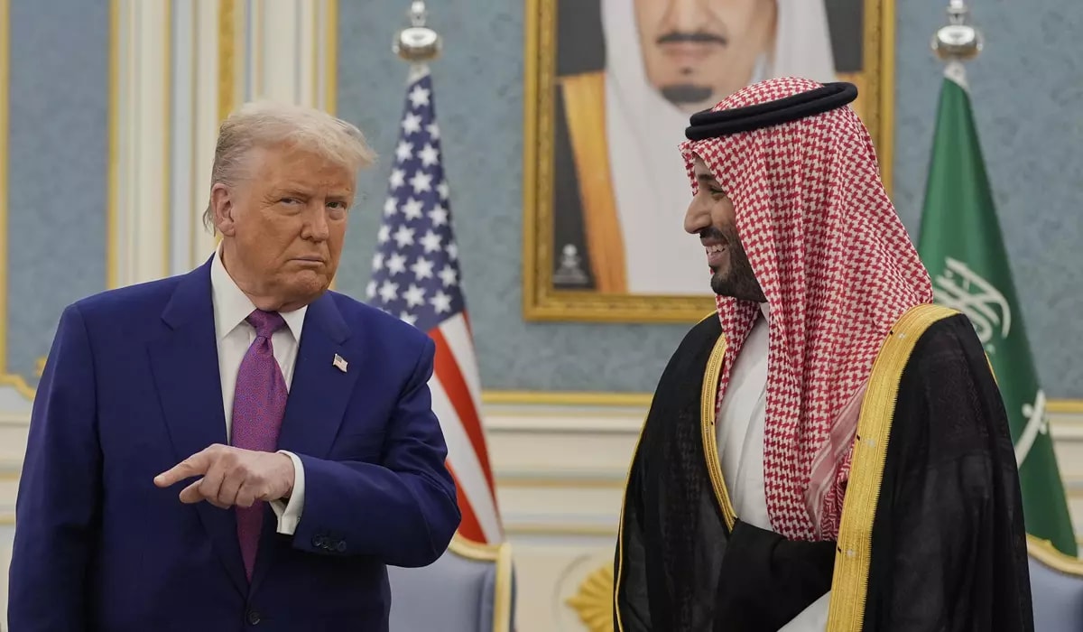Ông Trump và Thái tử Ả rập (Ảnh Washington Times)