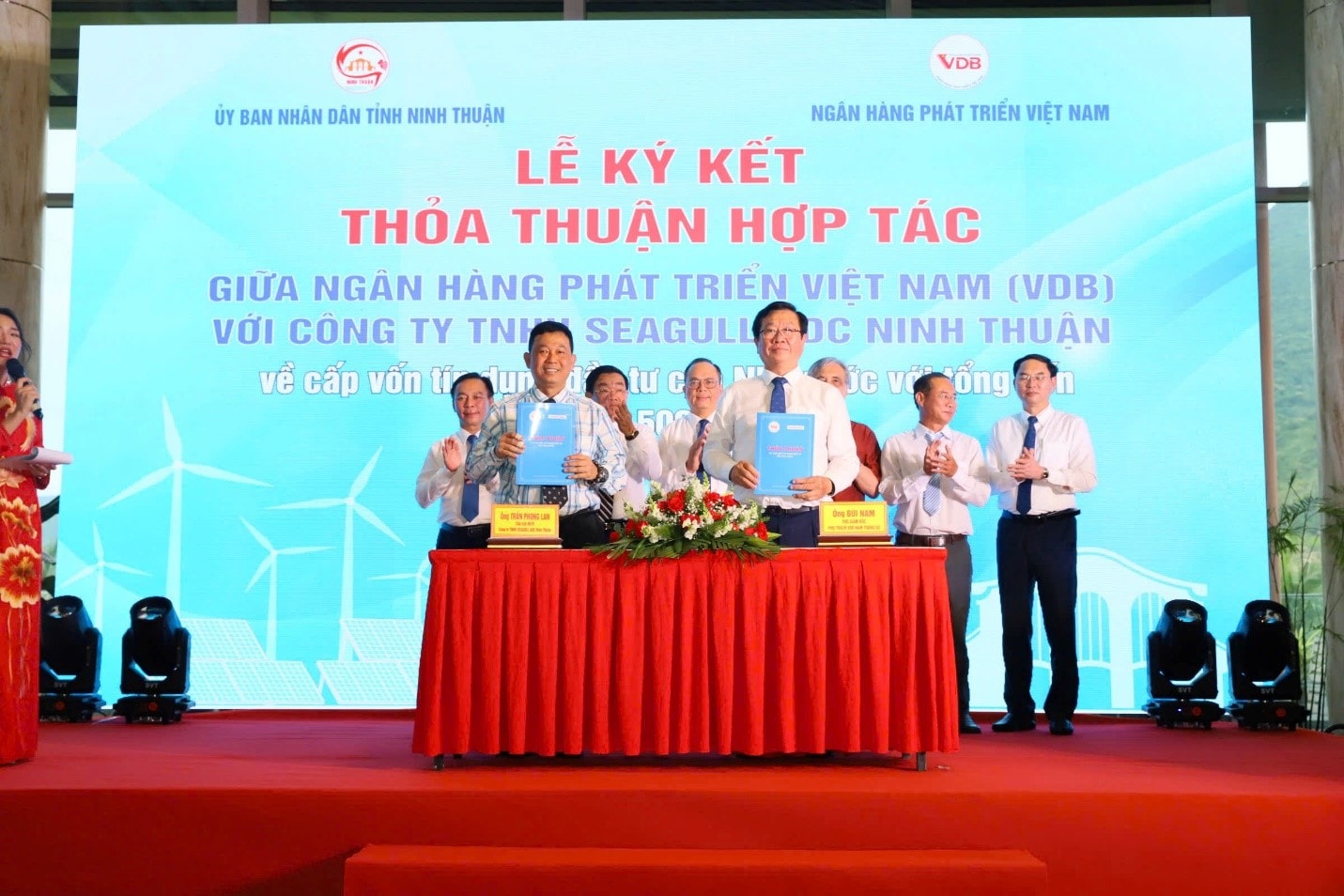 Ký kết MOU giữa VDB với Công ty TNHH SEAGULL ADC Ninh Thuận