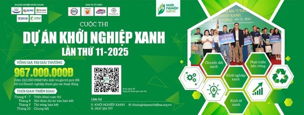 Khởi động cuộc thi “Dự án khởi nghiệp xanh lần thứ 11 – năm 2025”
