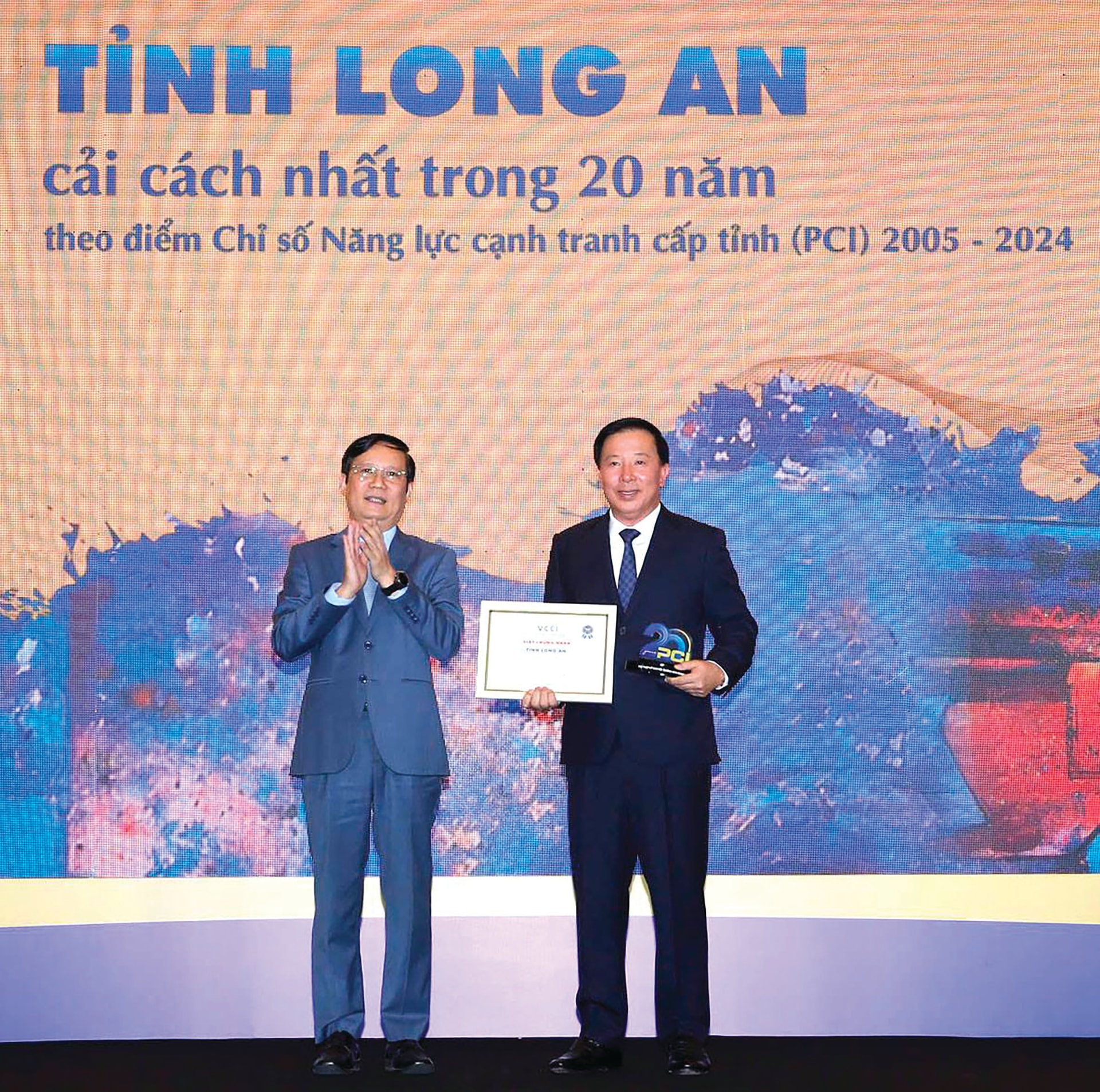 Long An đứng vị trí thứ 2 xếp hạng cải cách nhất trong 20 năm theo điểm Chỉ số PCI 2005 - 2024