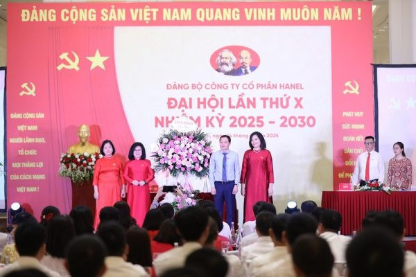 HANEL TỔ CHỨC THÀNH CÔNG ĐẠI HỘI ĐẢNG BỘ CÔNG TY LẦN THỨ X, NHIỆM KỲ 2025-2030