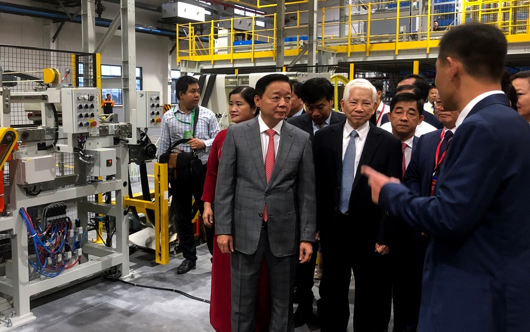 Phó Thủ tướng Trần Hồng Hà thăm nhà xưởng của Nhà máy máy sản xuất lốp ô tô Haohua
