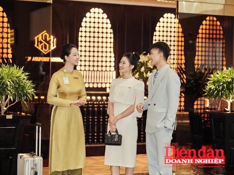 Bước chân vào SH Airport Lounge, hành khách sẽ được hòa mình vào không gian kiến trúc tinh tế