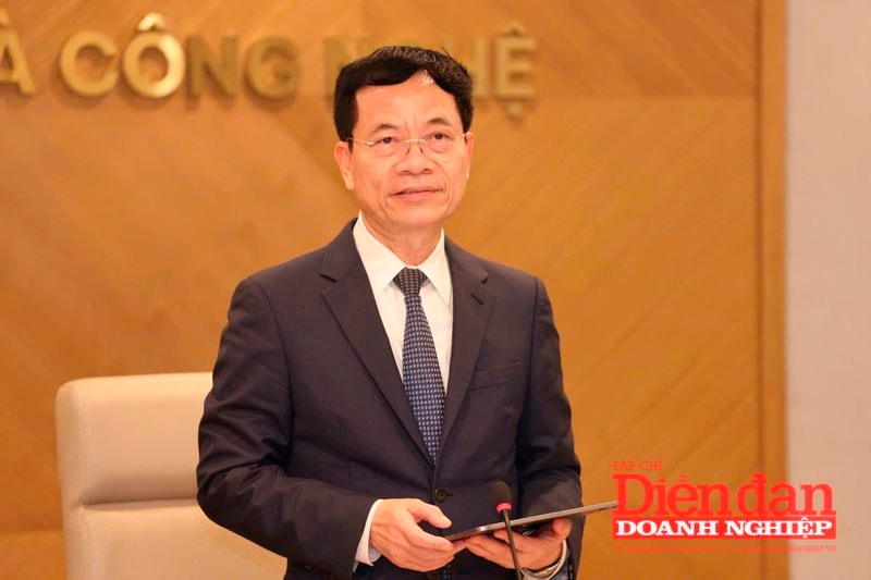 Bộ trưởng Nguyễn Mạnh Hùng phát biểu tại Hội nghị (1)